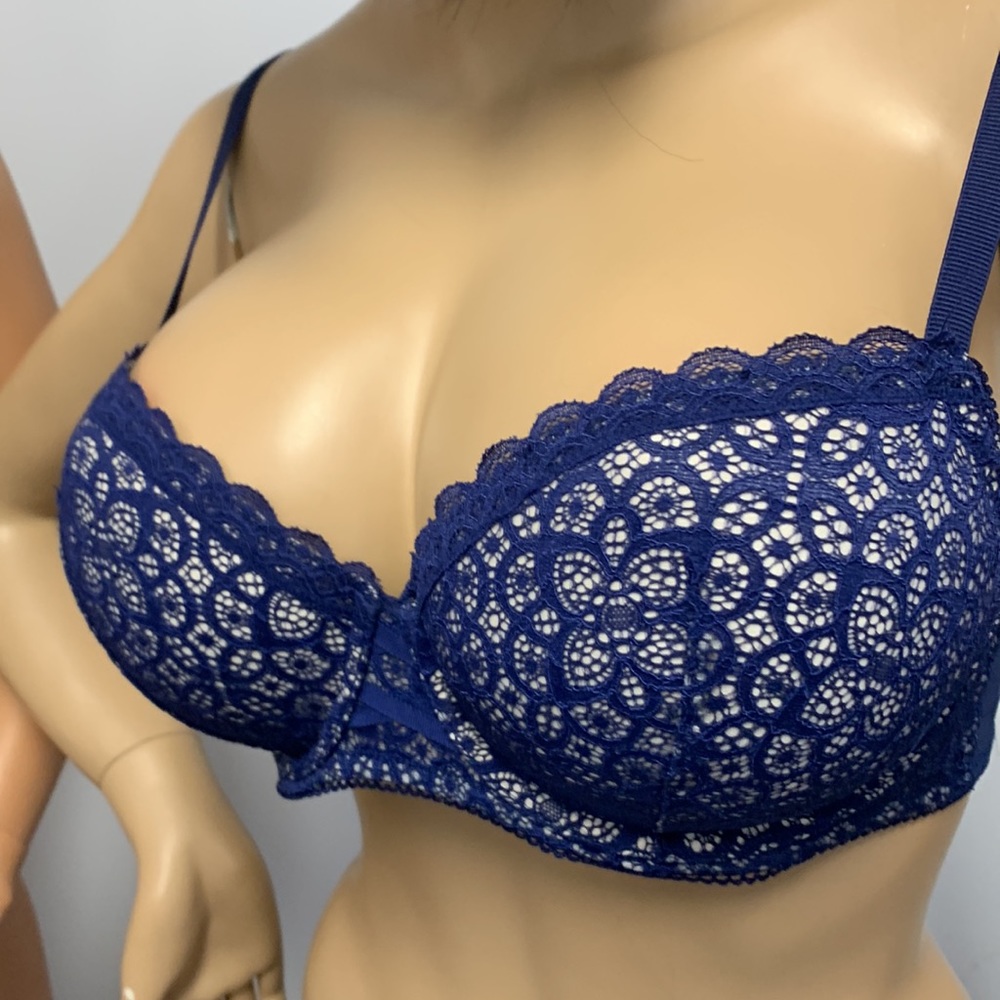 NWOT Dream Angels Victoria Secret Lined Demi Bra S 34DD - Picture 2 of 7